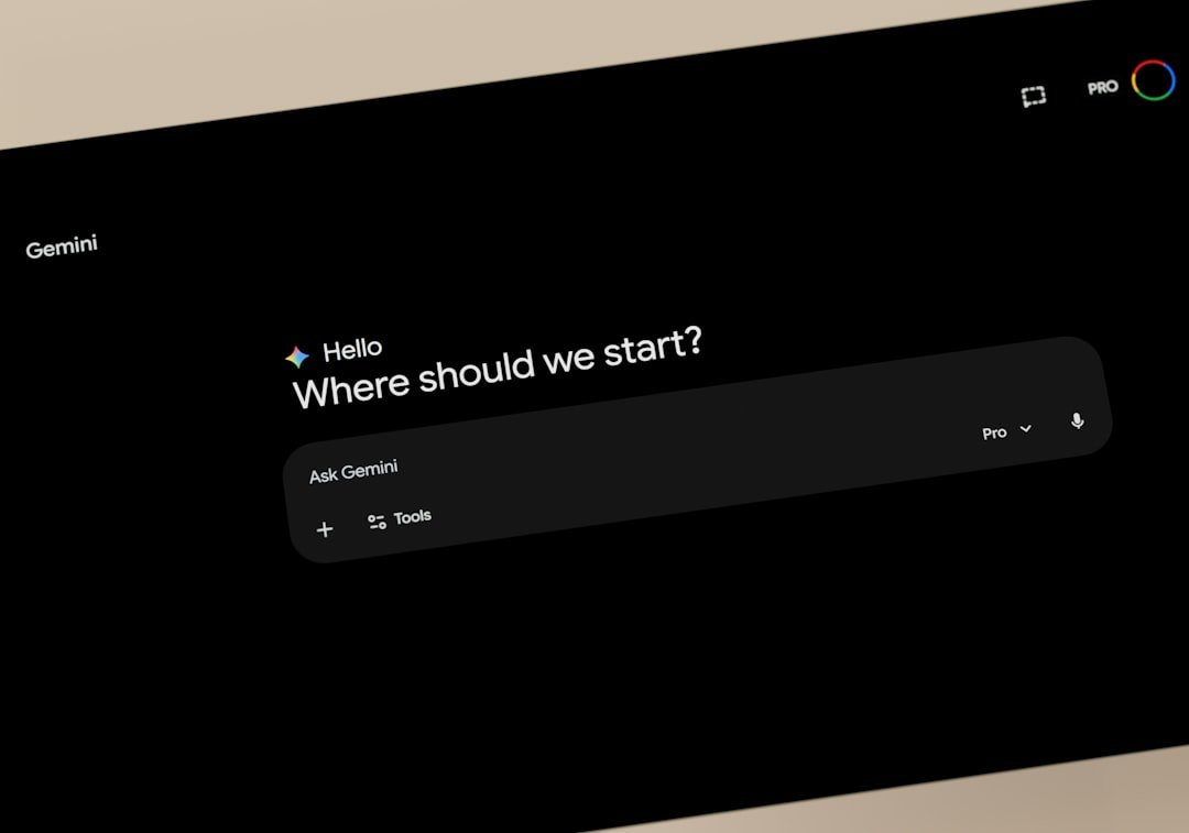 Interface Gemini ai demandant "par où devrions-nous commencer ?"